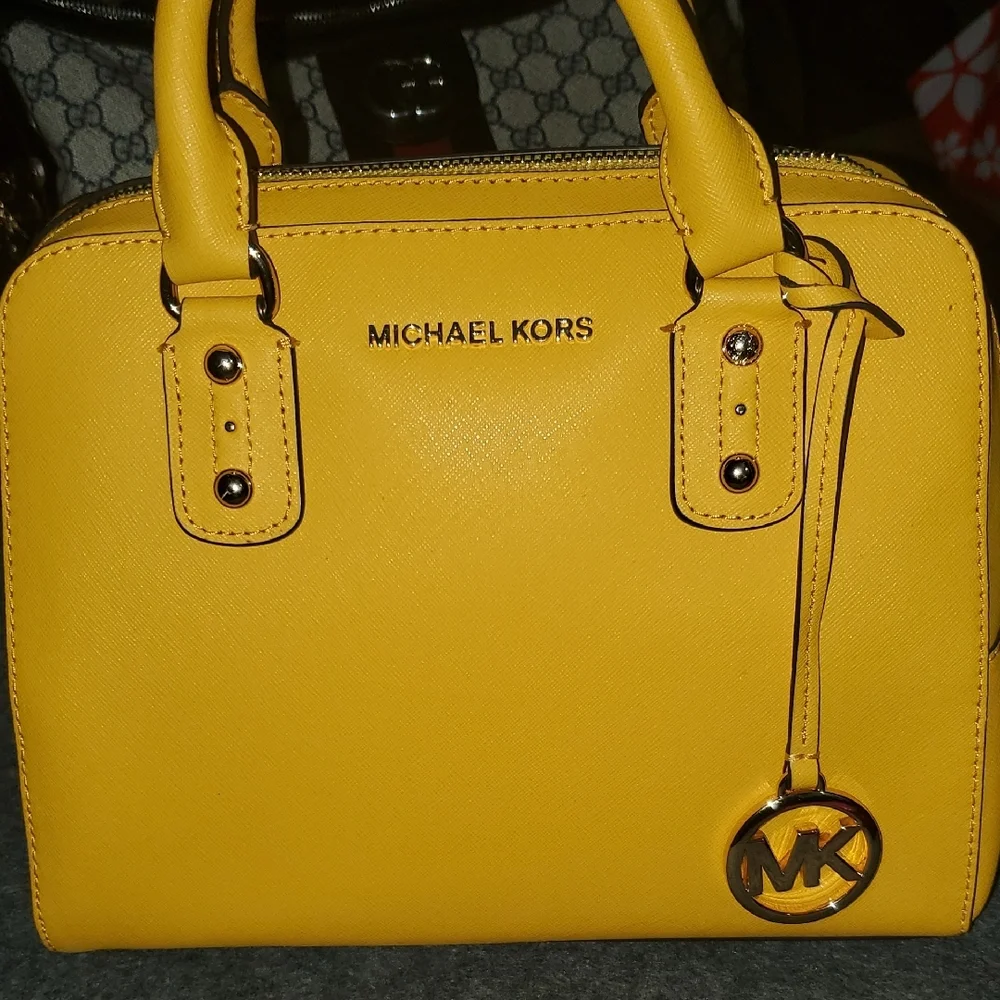 Michael Kors Mustard Yellow Satchel - Picture 9 of 10